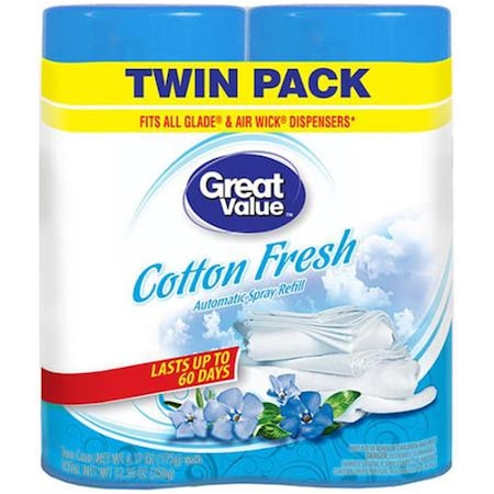 Fresh Products Cotton Blossom Curve Air Freshener- Blue, 6PK BWKCURVECBLCT